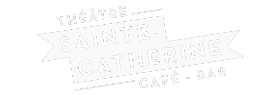 Théâtre Sainte-Catherine logo in white.