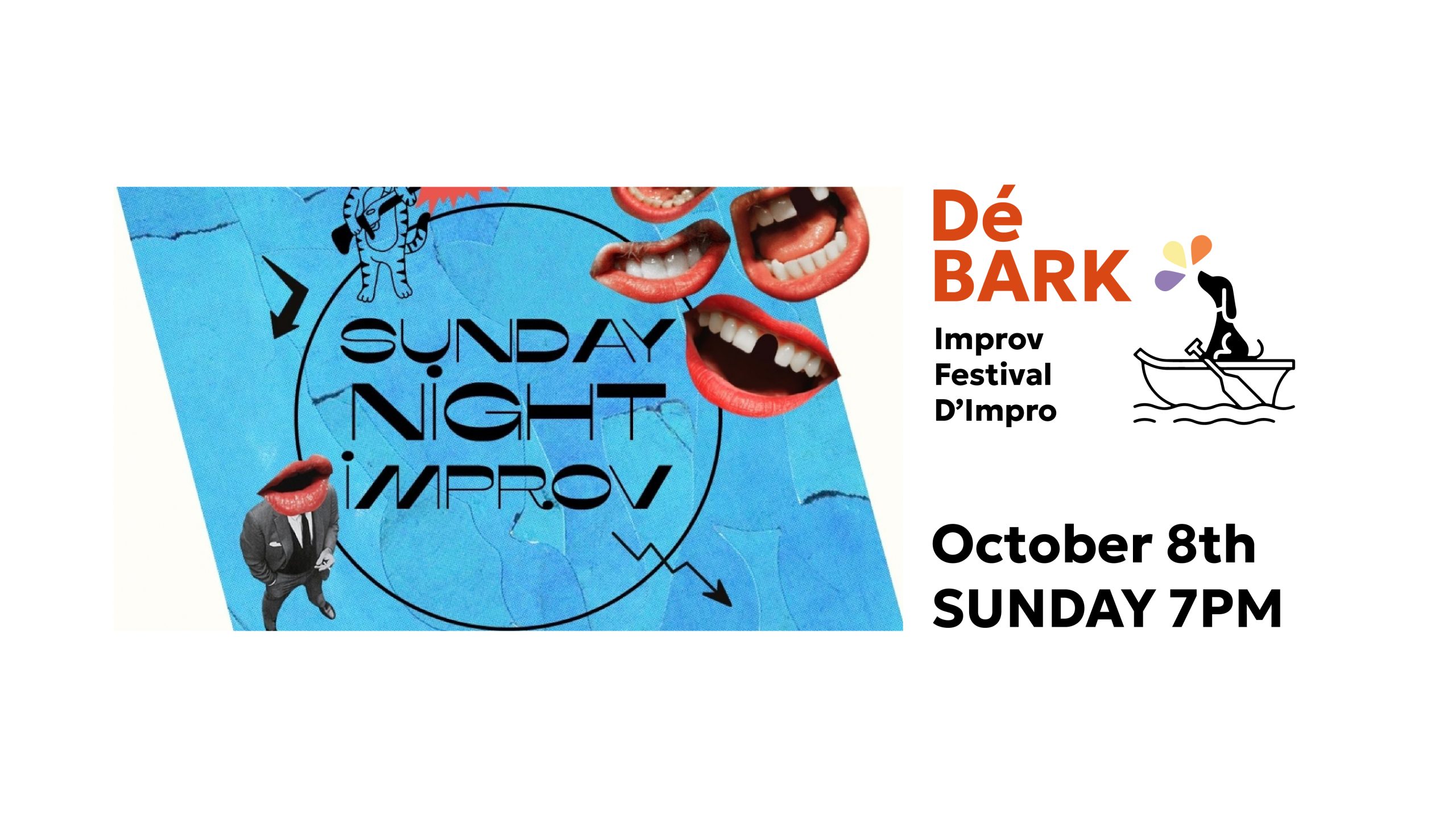 Poster for Sunday Night Improv, DéBARK Festival
